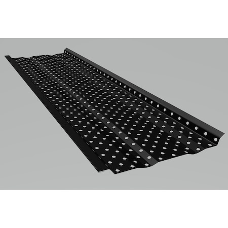 E-Z-Gutter Guard E-Z-Flow Perforated Black Aluminum Gutter Guards for 5 inch Gutter, Each box covers 39.25 feet, 6PK 1035 BK